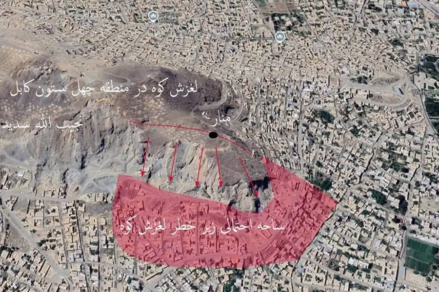 Hundreds of Families May Be Evacuated as Landslide Risk Increases at Chehelston Mountain in Kabul
